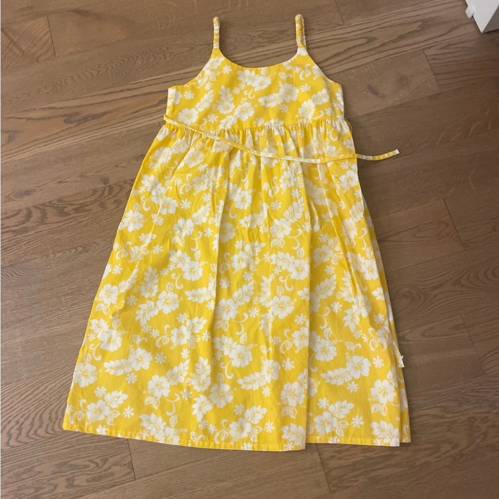 Vibrant Yellow and white dress
